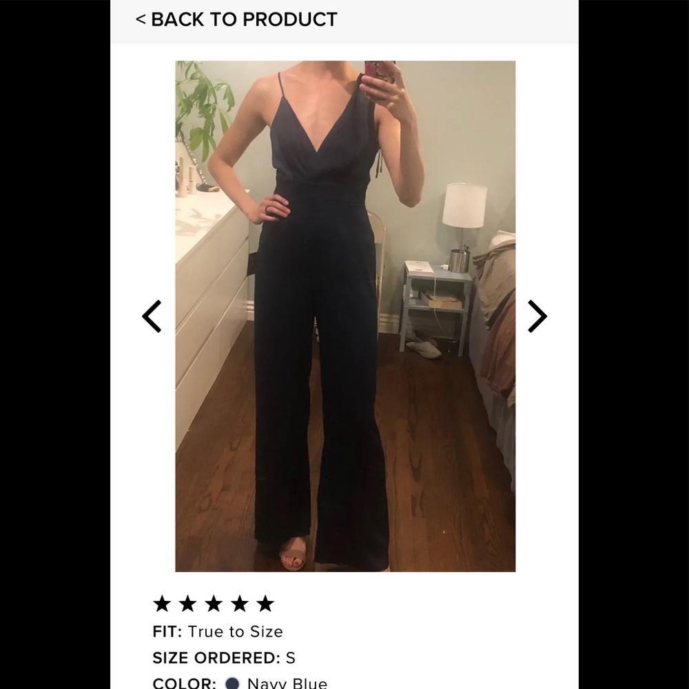 Lulus satin jumpsuit- EMERALD GREEN - Picture 10 of 12